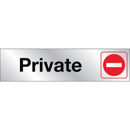 HY-KO Private Sign 2" x 8", 10PK B00033